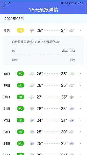 朝夕天气安卓版手机软件下载-朝夕天气无广告版app下载