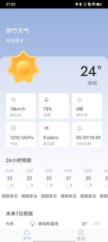 绿竹天气app官方下载最新版-绿竹天气手机版下载v1.20.0.1